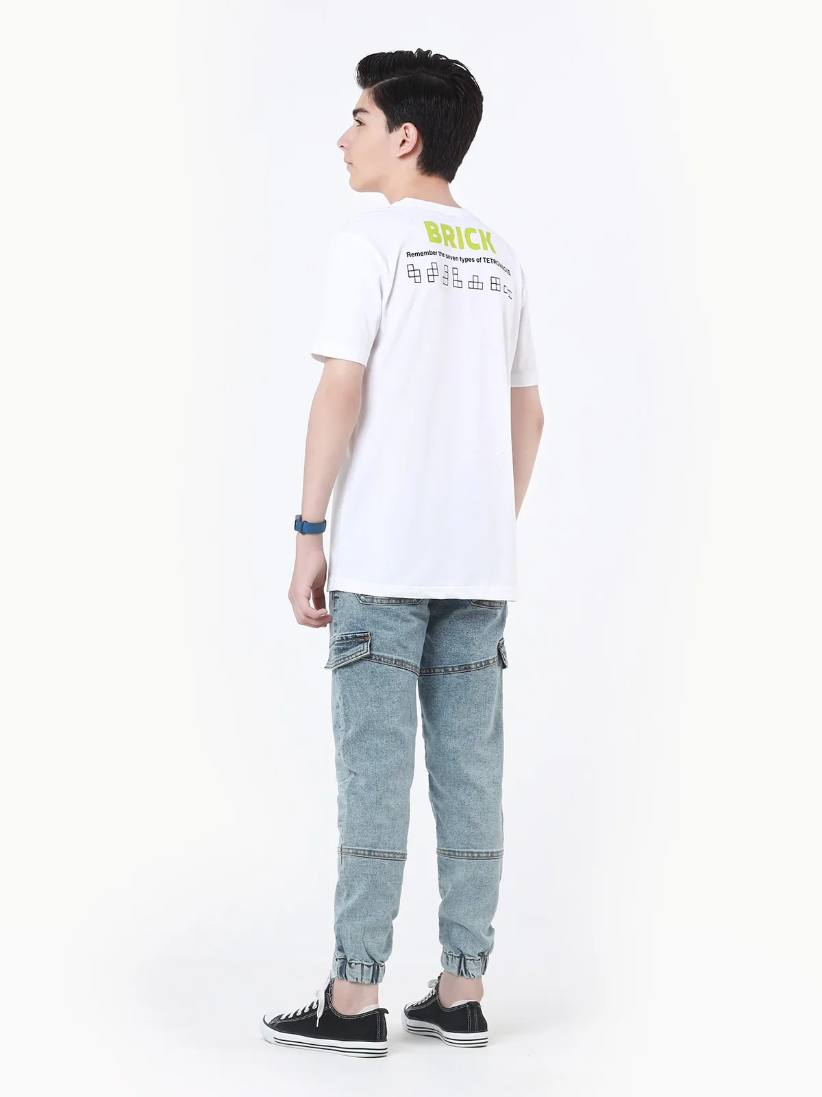 Boy's White T-Shirt - EBTTS22-023 - Image 5