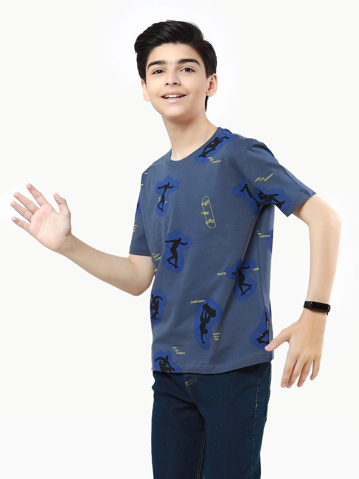 Boy's Deep Purple T-Shirt - EBTTS22-025 - Image 2