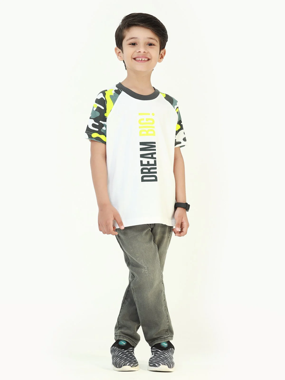 Boy's White T-Shirt - EBTTS22-031