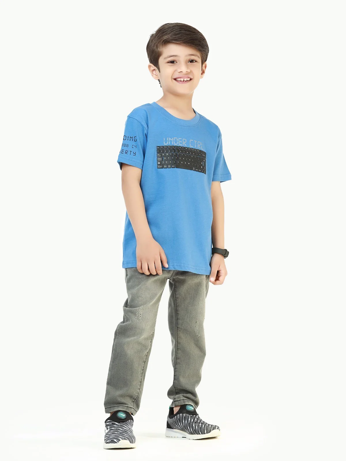 Boy's Blue T-Shirt - EBTTS22-032 - Image 2