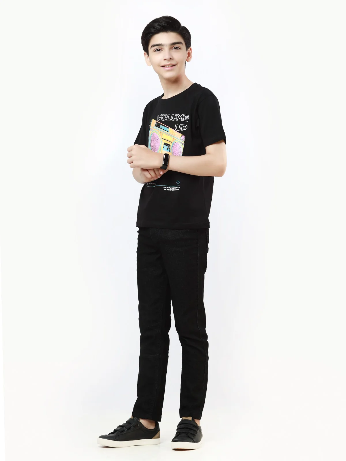 Boy's Black T-Shirt - EBTTS22-033 - Image 2
