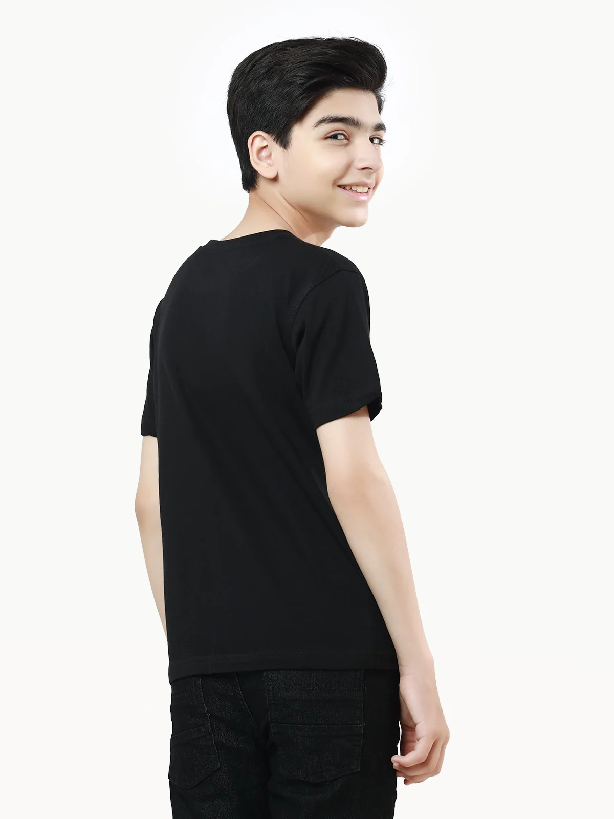 Boy's Black T-Shirt - EBTTS22-033 - Image 4