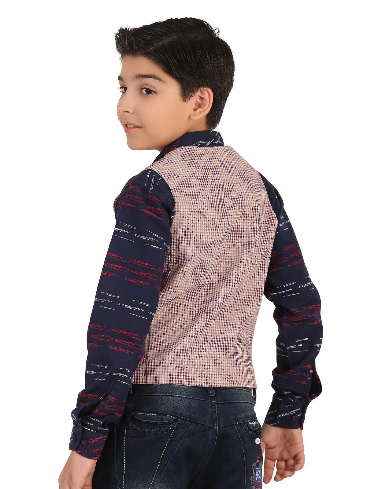 Boy's Deco Rose Waist Coat - EBTWC19-28026 - Image 4