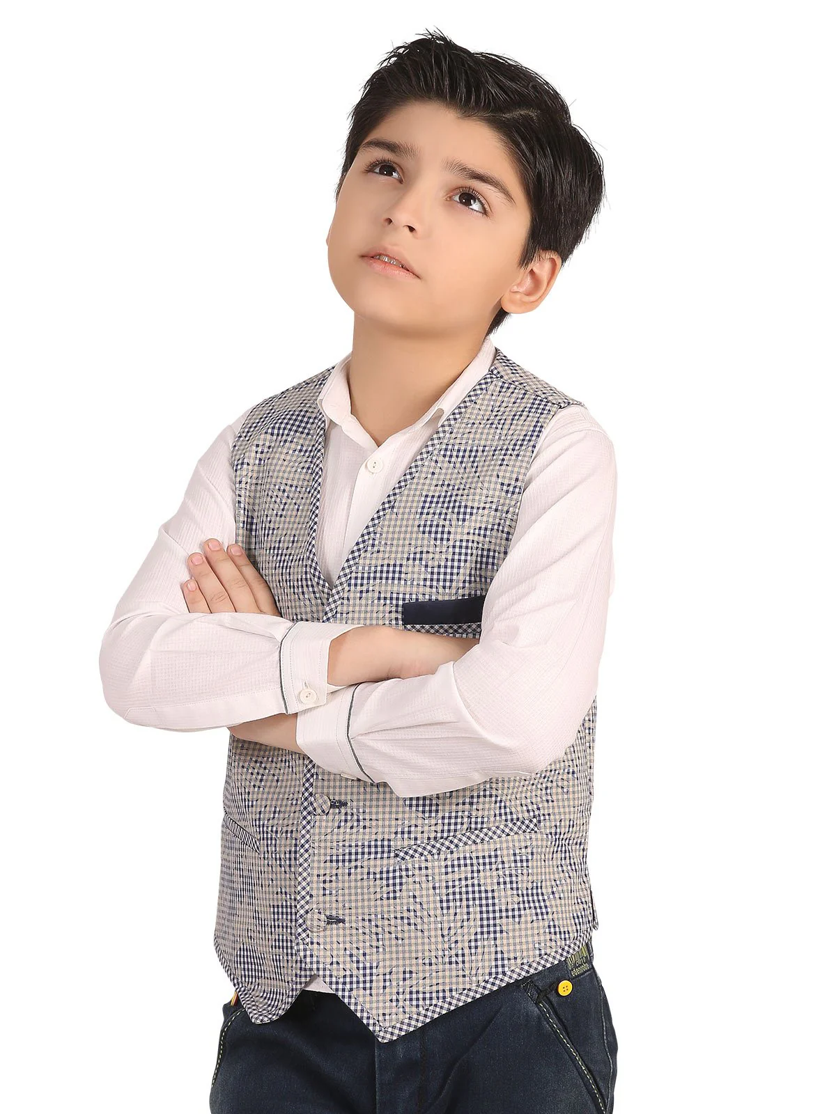 Boy's Blue Waist Coat - EBTWC19-28027 - Image 2