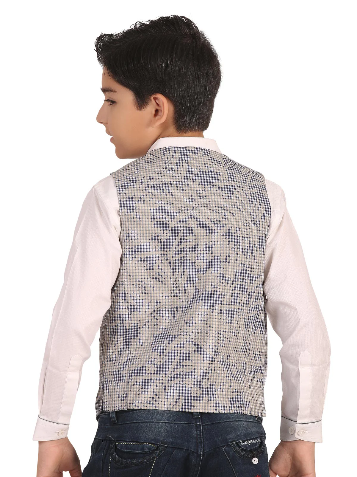 Boy's Blue Waist Coat - EBTWC19-28027 - Image 4