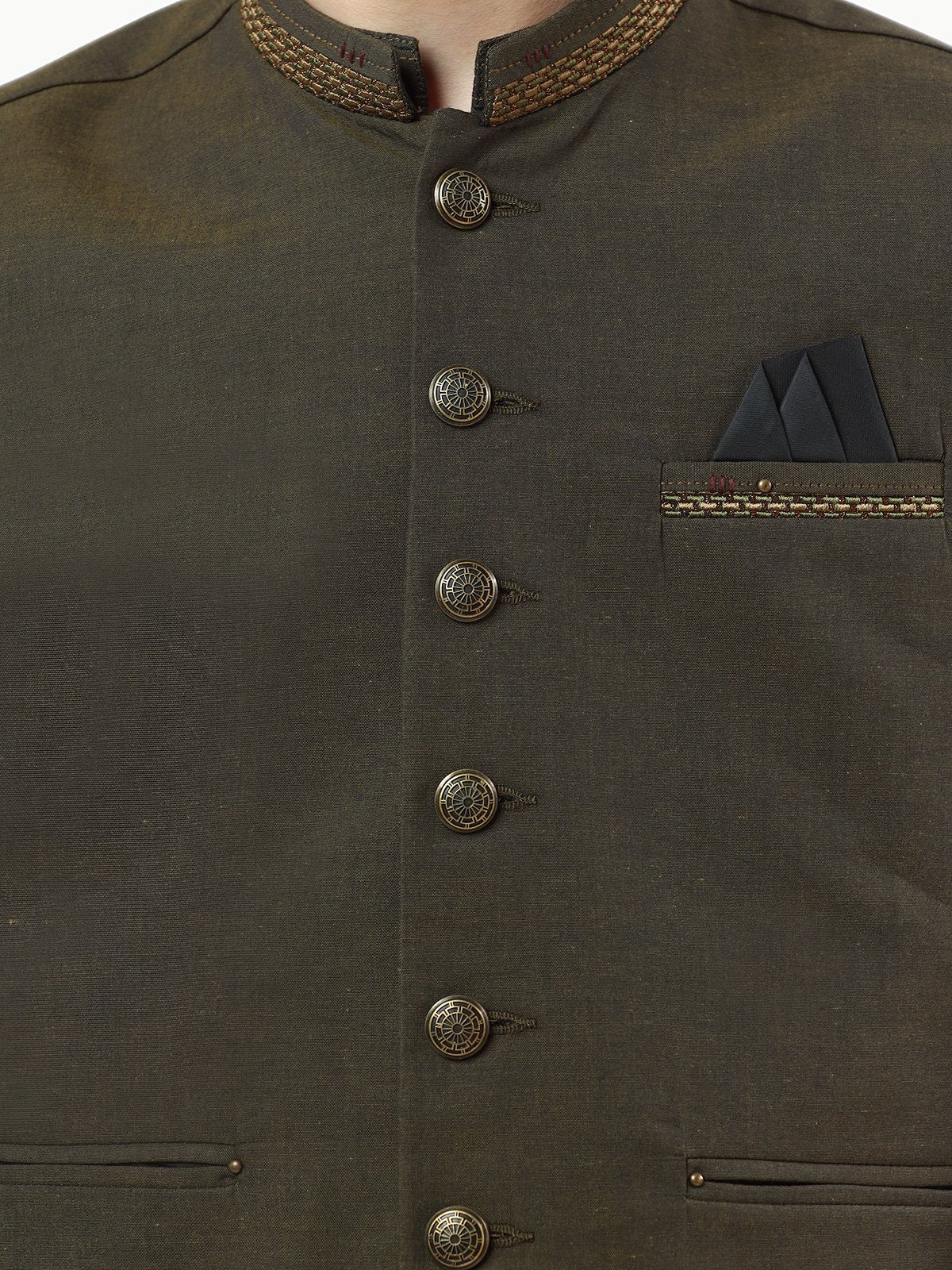 Boy's Green Waist Coat Suit - EBTWCS21-25146 - Image 4