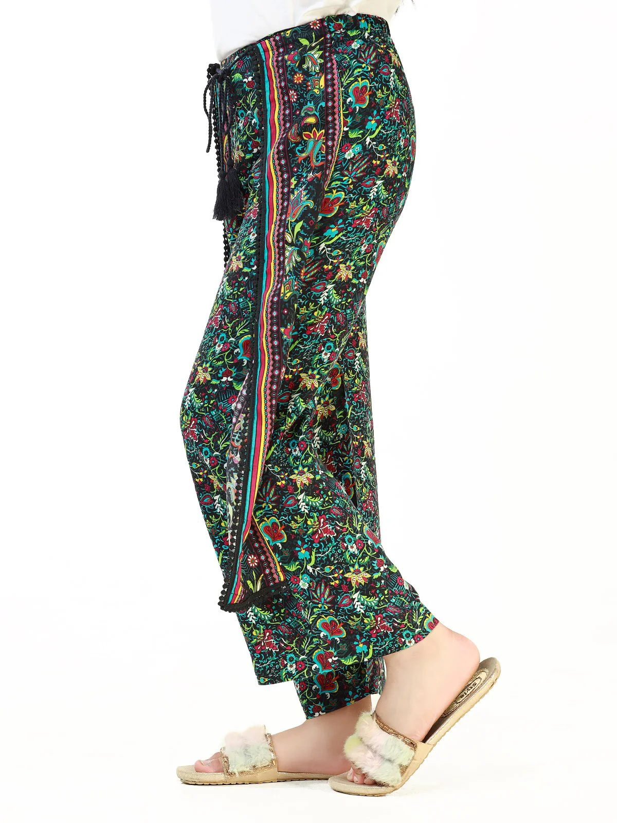 Girl's Black Multi Bottom - EGB22-75227 - Image 2