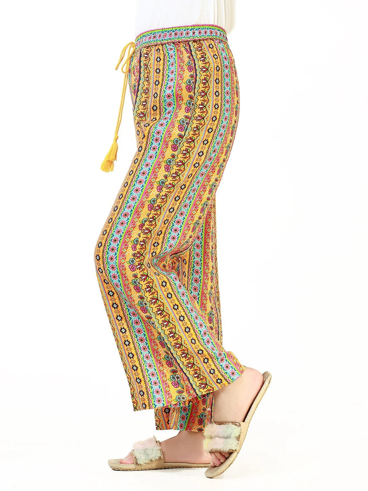 Girl's Yellow Multi Bottom - EGB22-75228 - Image 2