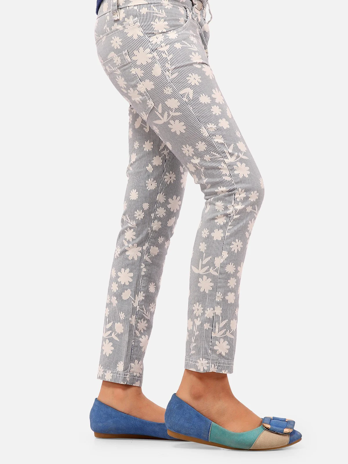 Girl's Blue & White Pant - EGBP20-005 - Image 2