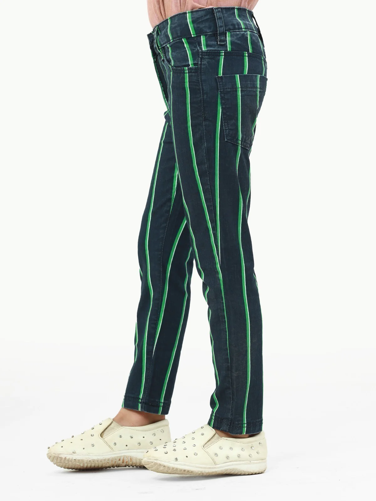 Girl's Navy & Green Pant - EGBP20-006 - Image 2