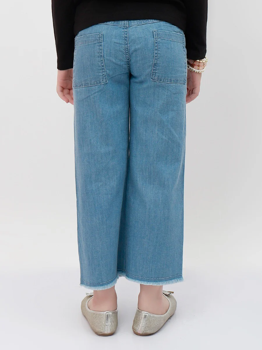 Girl's Mid Blue Pant - EGBPD20-001 - Image 2