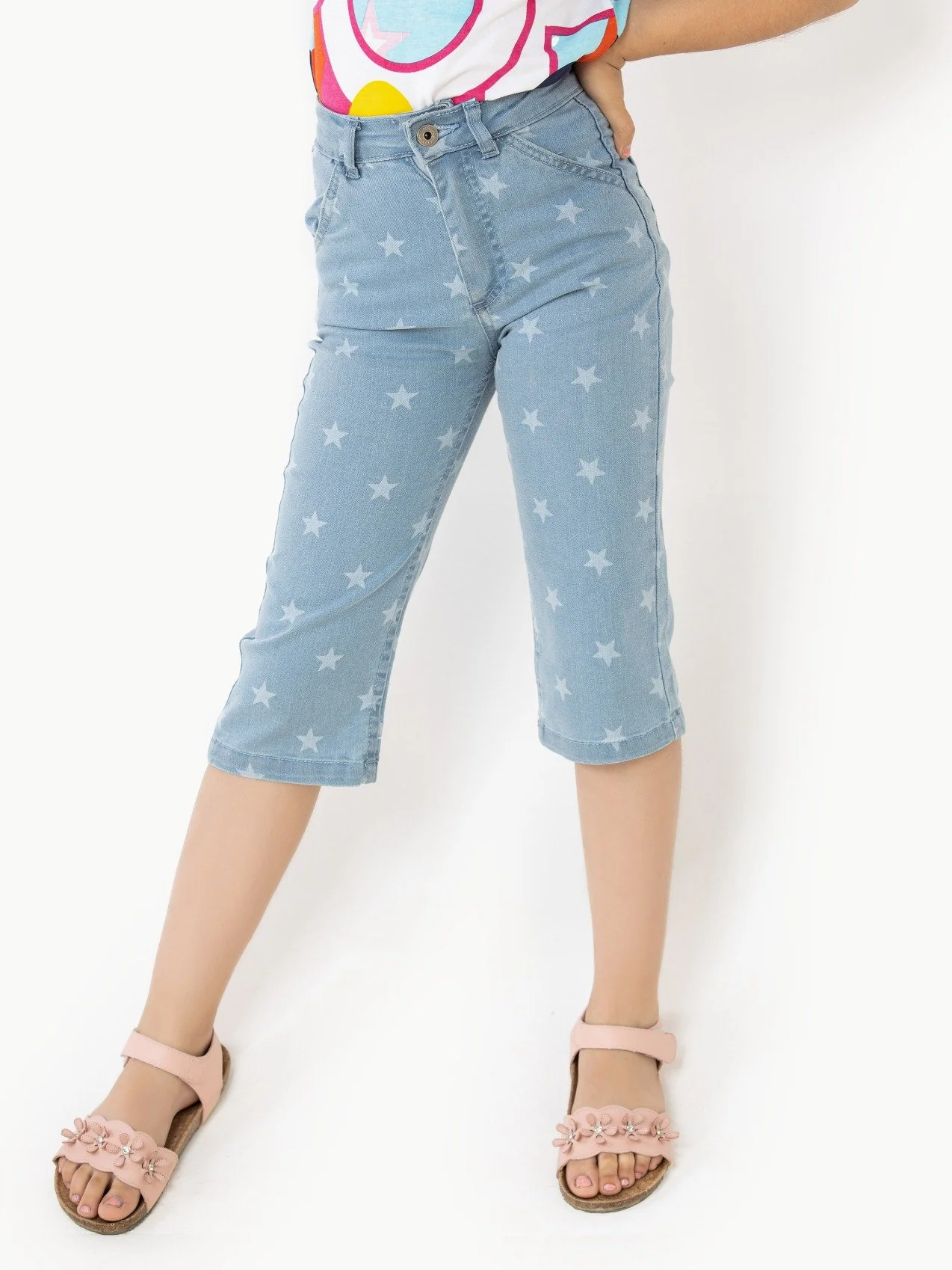 Girl's Light Blue Pant - EGBPD22-008 - Image 2