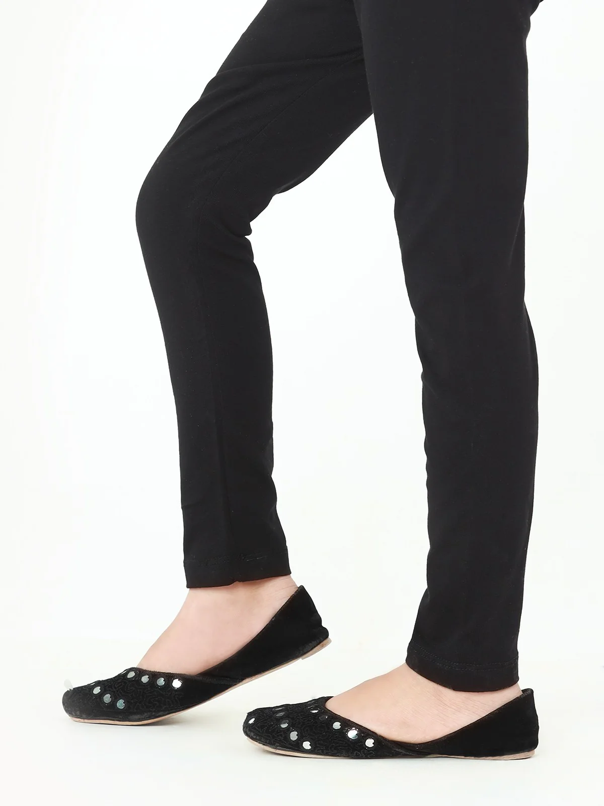Girl's Black Basic Tights - EGBT22-75401 - Image 5