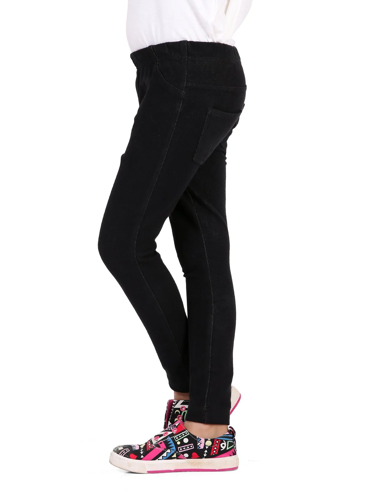 Girl's Black Bottom Knitted - EGBTK19-002 - Image 2