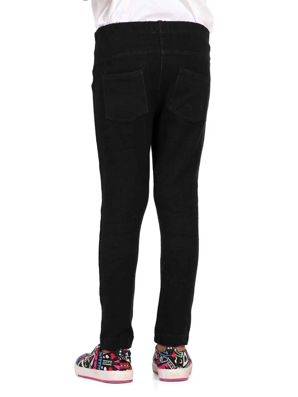 Girl's Black Bottom Knitted - EGBTK19-002 - Image 3