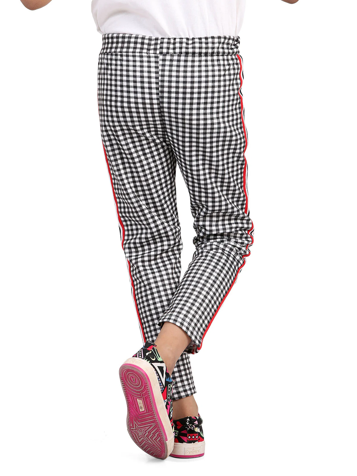 Girl's Black & White Bottom Knitted - EGBTK19-012 - Image 3