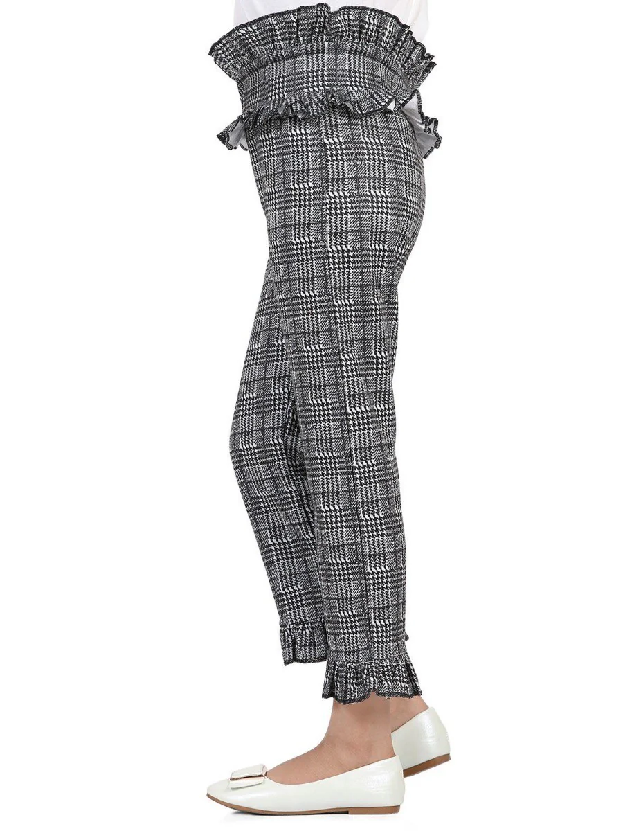 Girl's Charcoal Bottom Knitted - EGBTK19-018 - Image 2