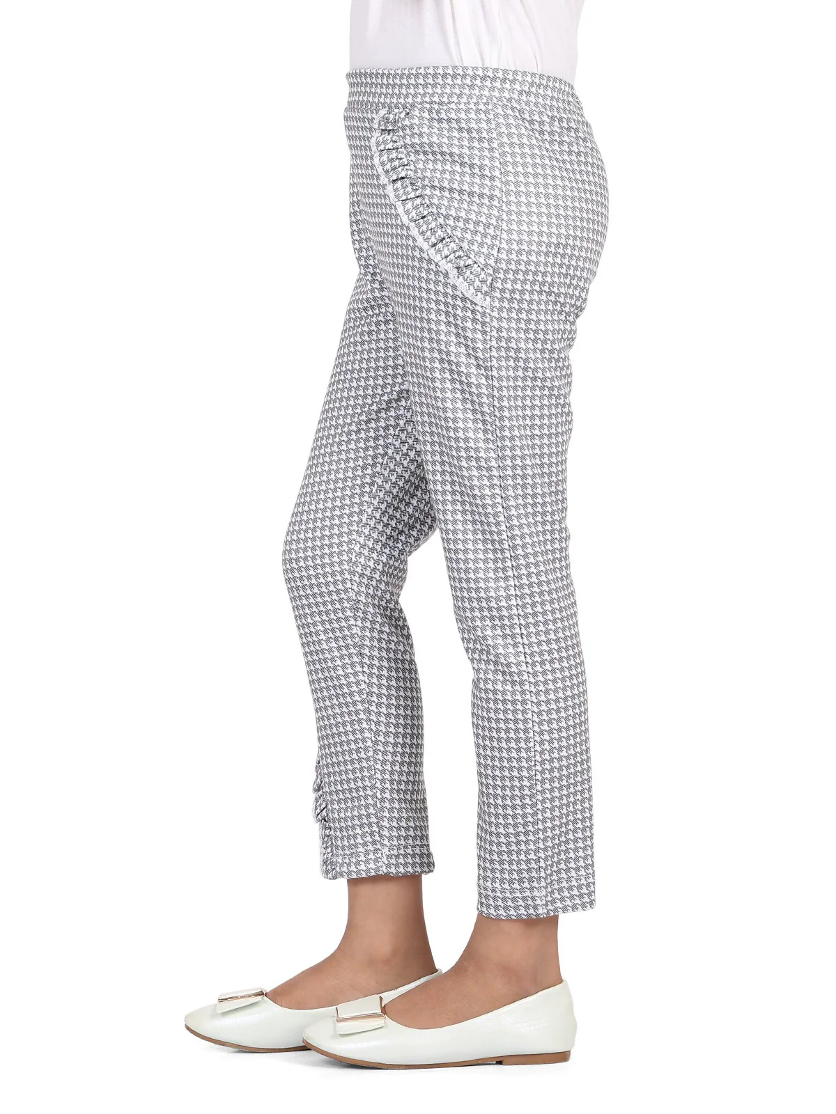 Girl's Light Grey Bottom Knitted - EGBTK19-019 - Image 5