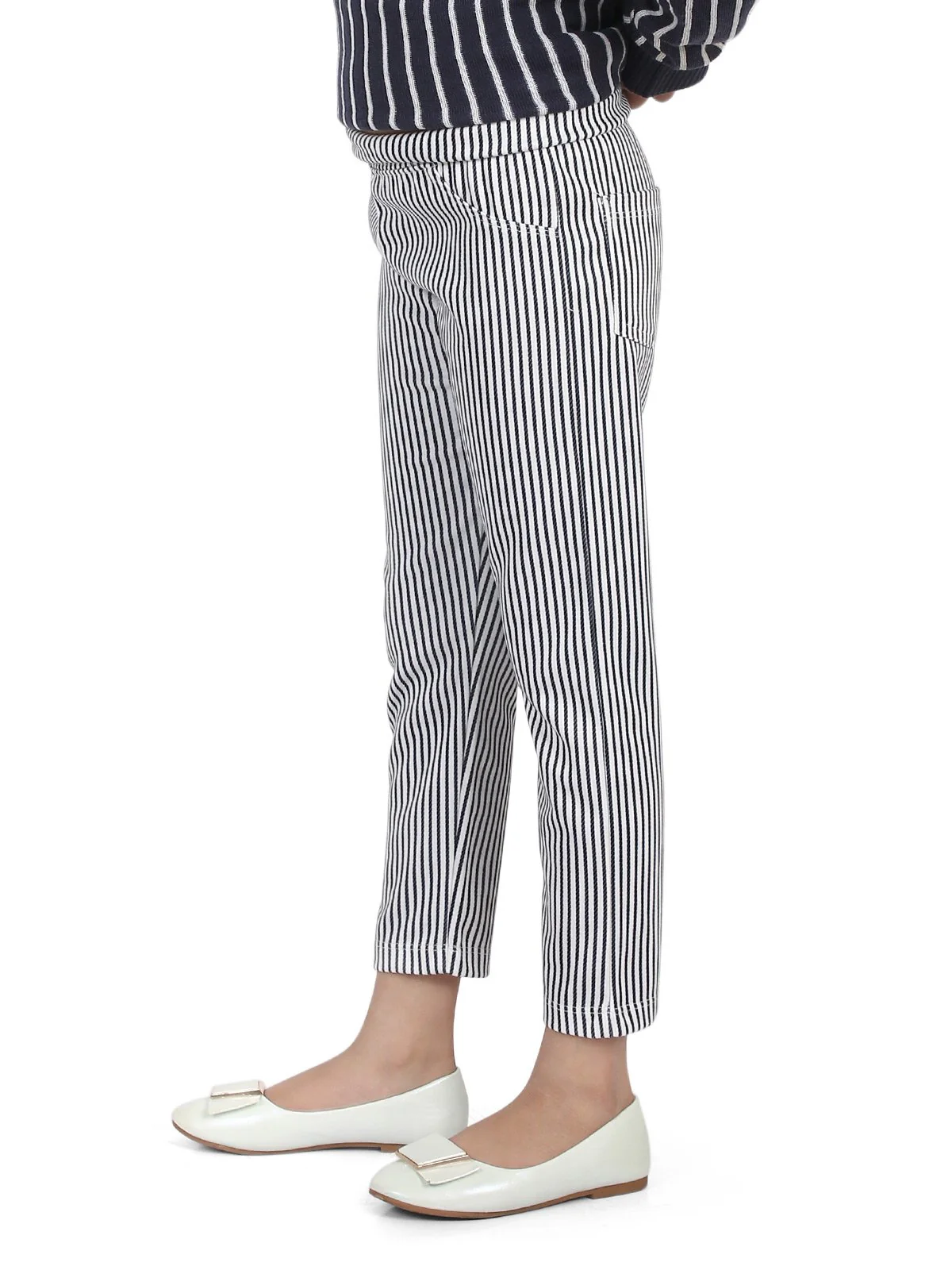 Girl's Blue & White Bottom Knitted - EGBTK19-020