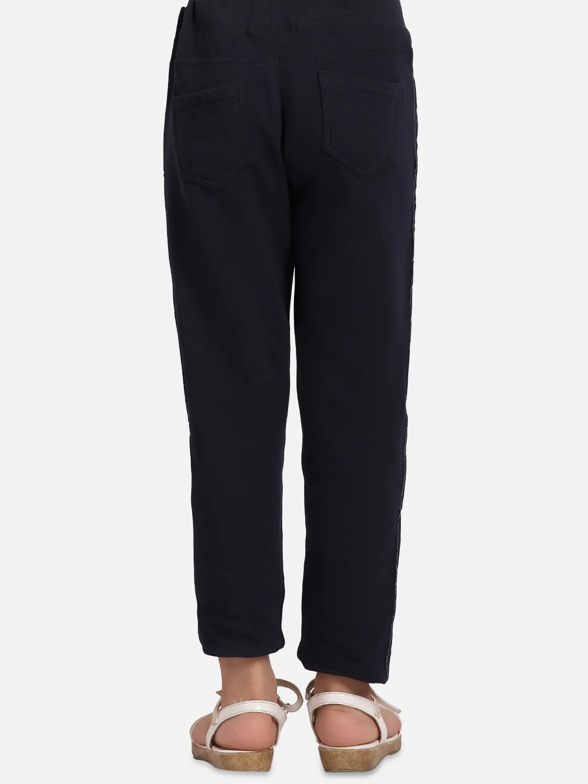 Girl's Navy Blue Bottom Knitted - EGBTK20-009 - Image 2