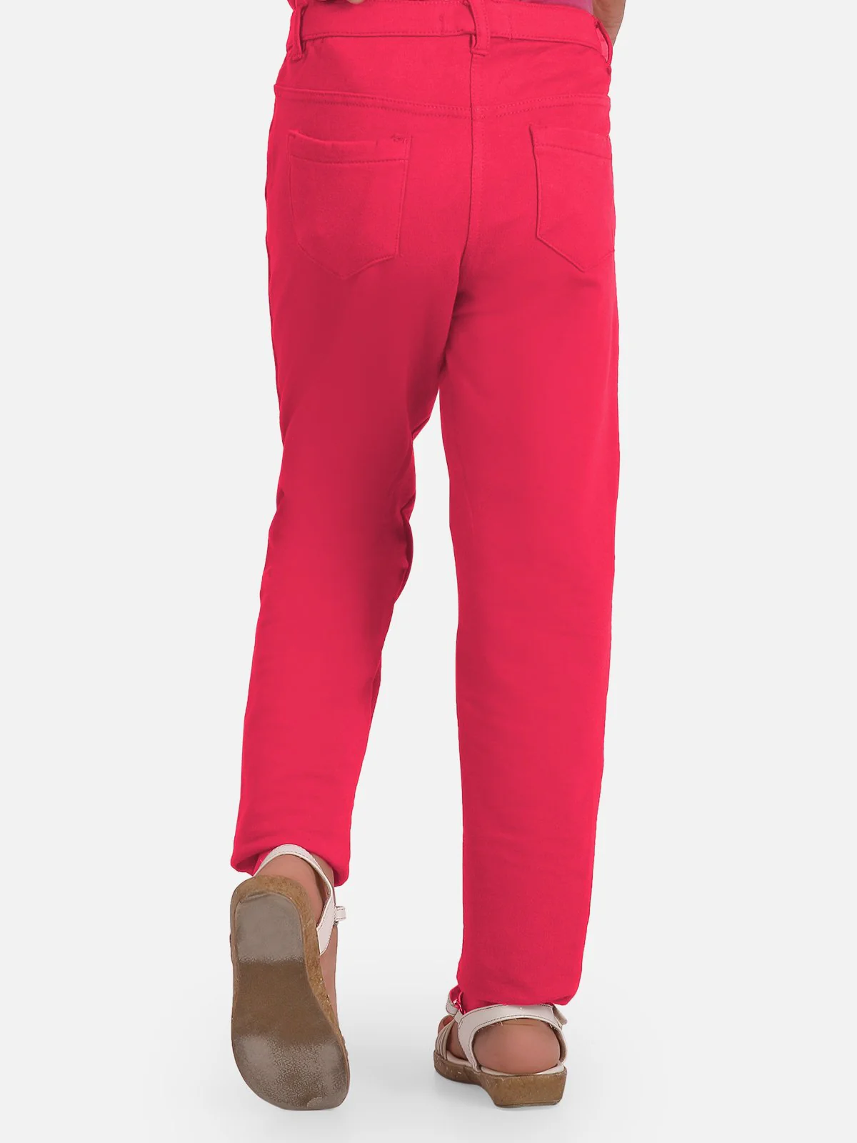 Girl's Dark Pink Bottom Knitted - EGBTK20-013 - Image 2