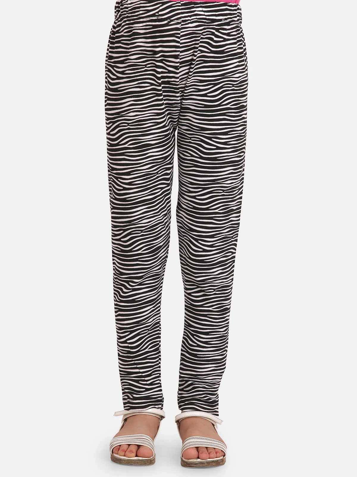 Girl's Black & White Bottom Knitted - EGBTK20-018