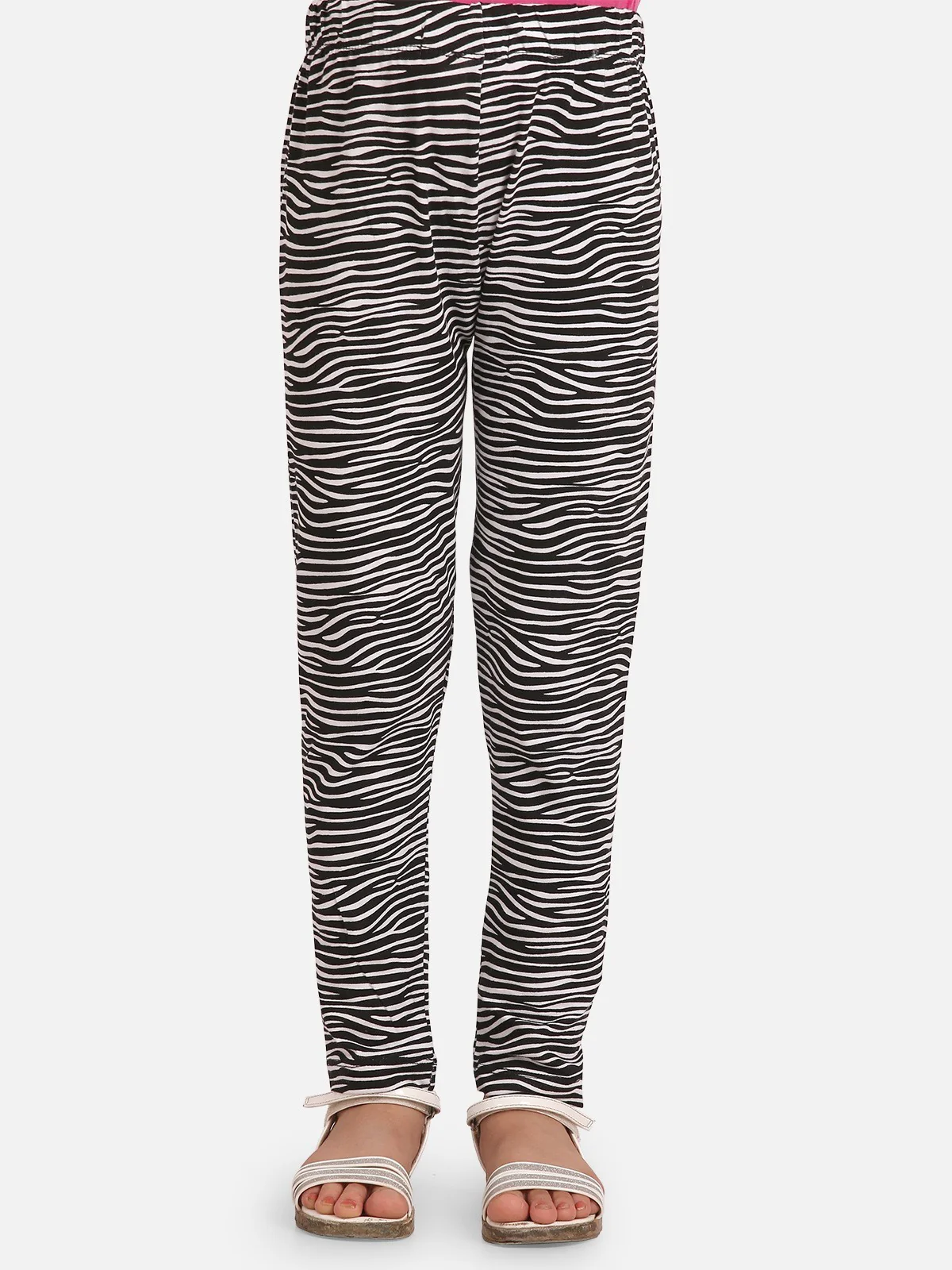 Girl's Black & White Bottom Knitted - EGBTK20-018 - Image 3