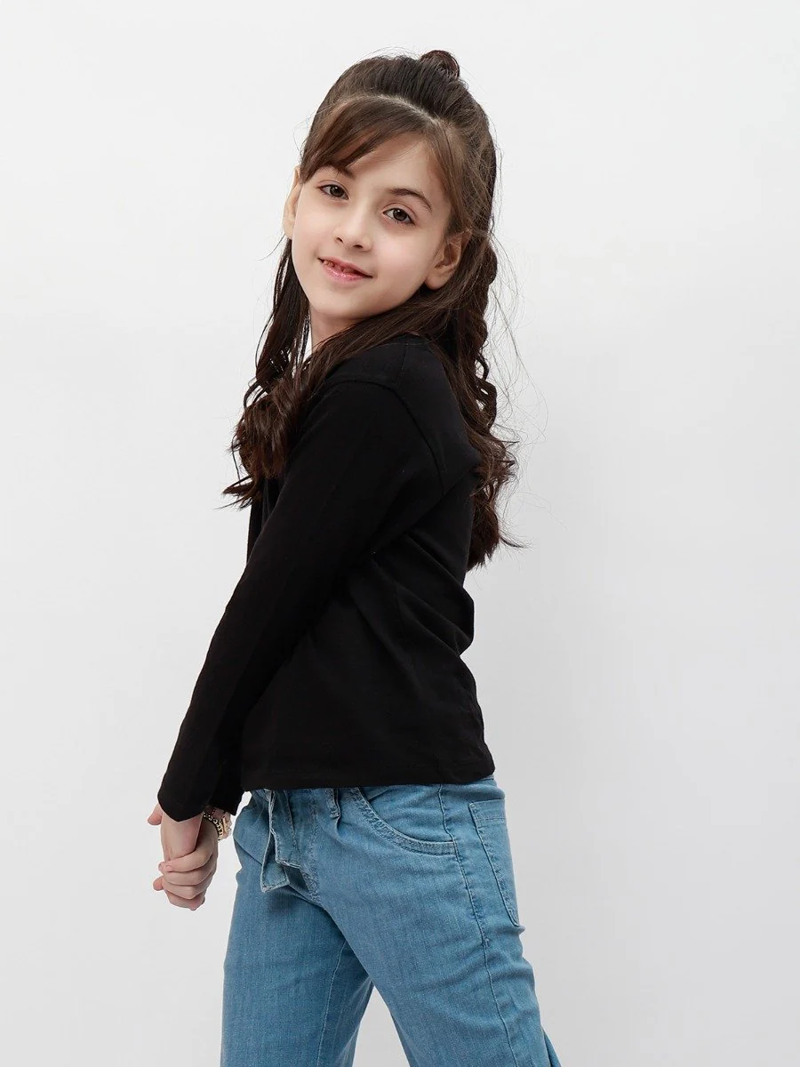 Girl's Black Top - EGTBF20-006 - Image 2