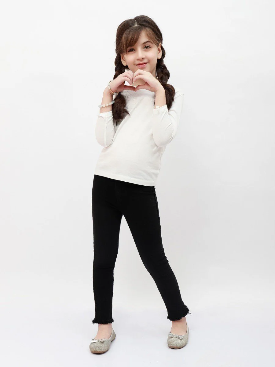 Girl's White Top - EGTBF20-008 - Image 2