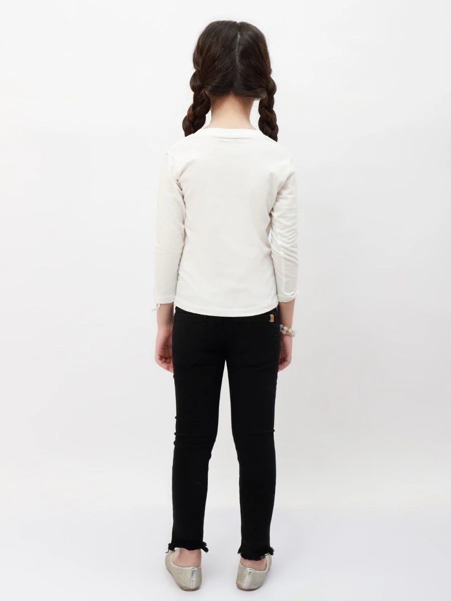 Girl's White Top - EGTBF20-008 - Image 3