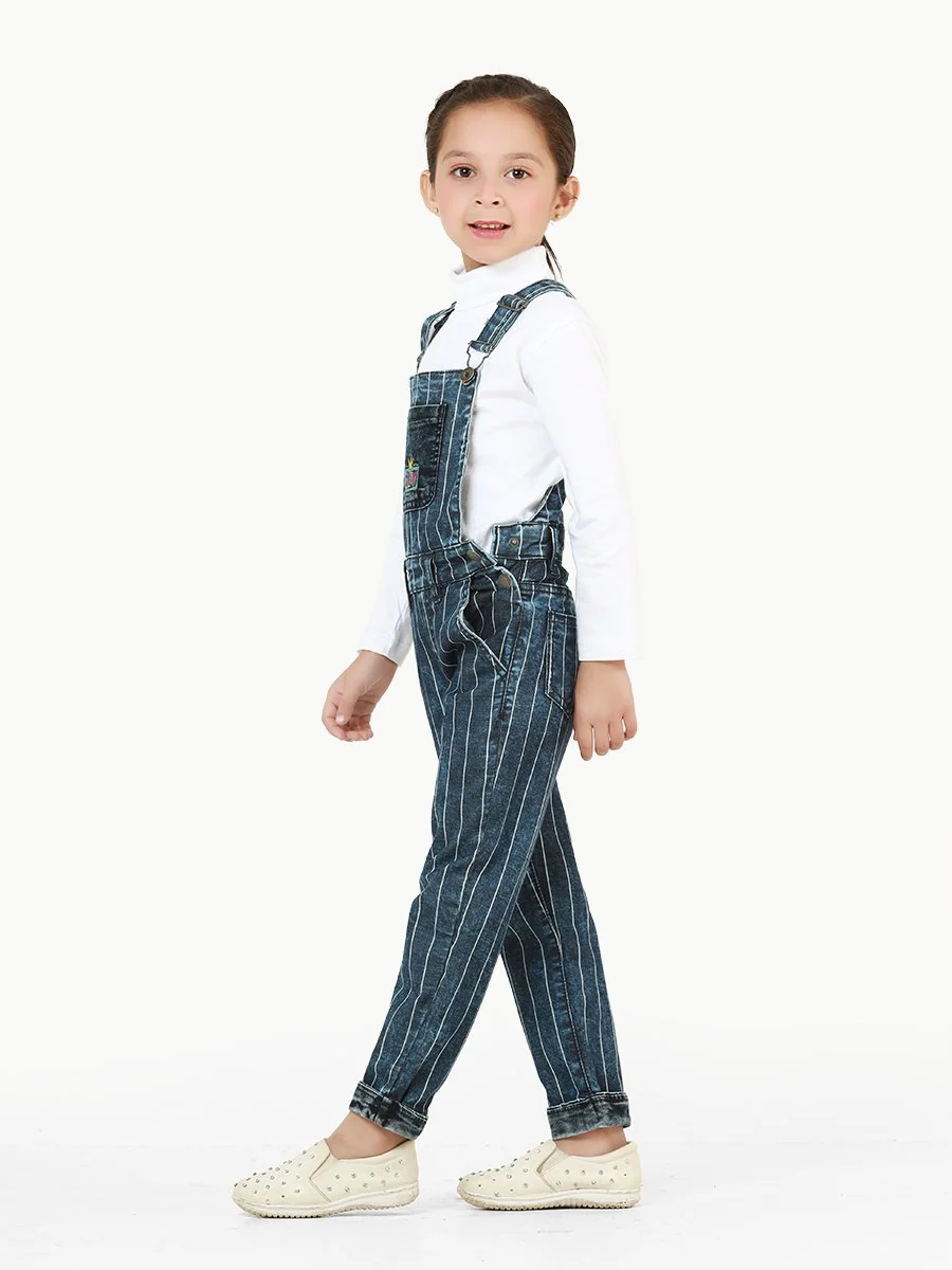 Girl's Blue Dungaree - EGTDD22-001 - Image 3