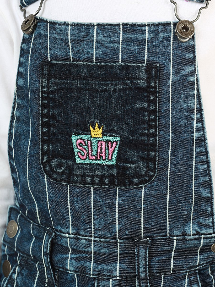 Girl's Blue Dungaree - EGTDD22-001 - Image 4