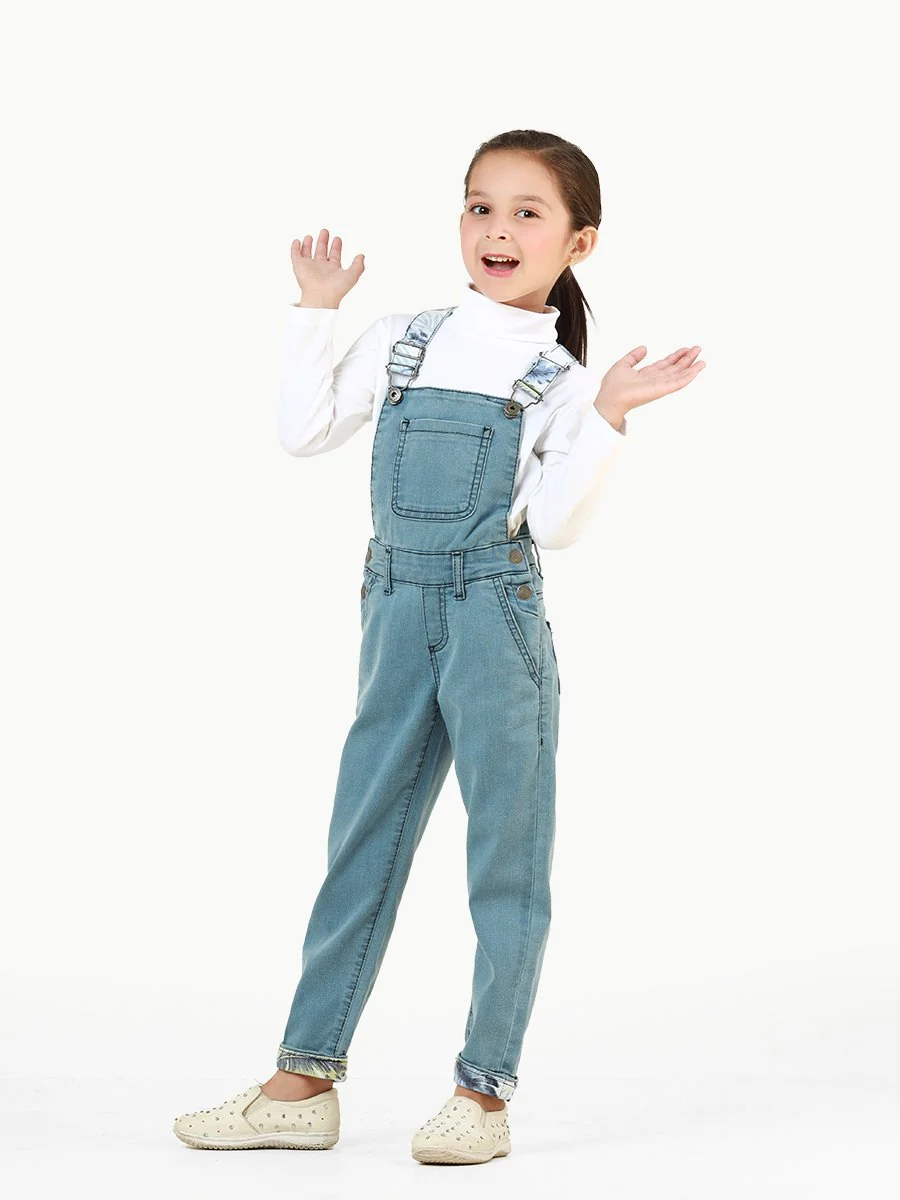 Girl's Blue Dungaree - EGTDD22-003 - Image 4