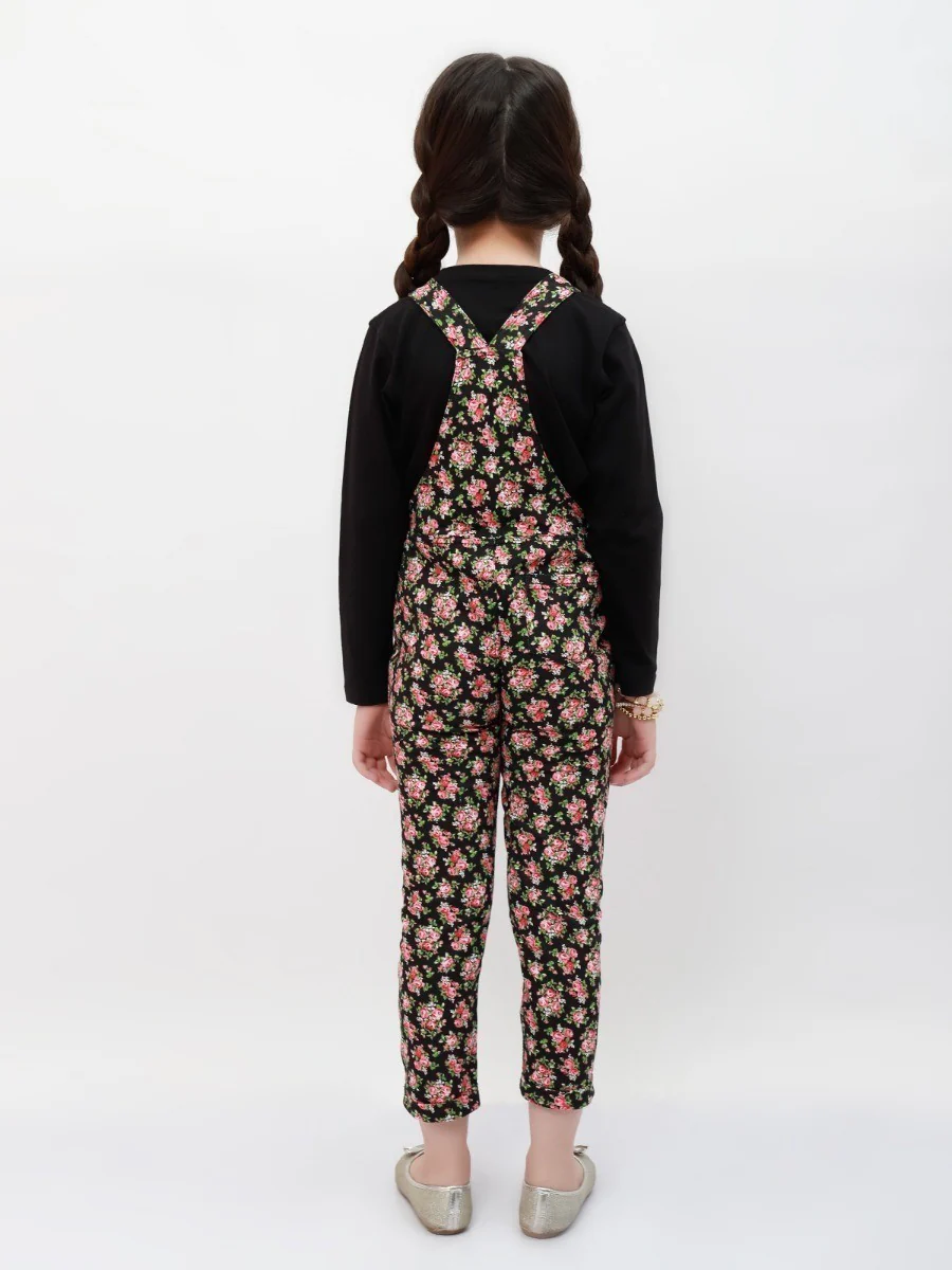 Girl's Black Dungaree - EGTDK20-002 - Image 3
