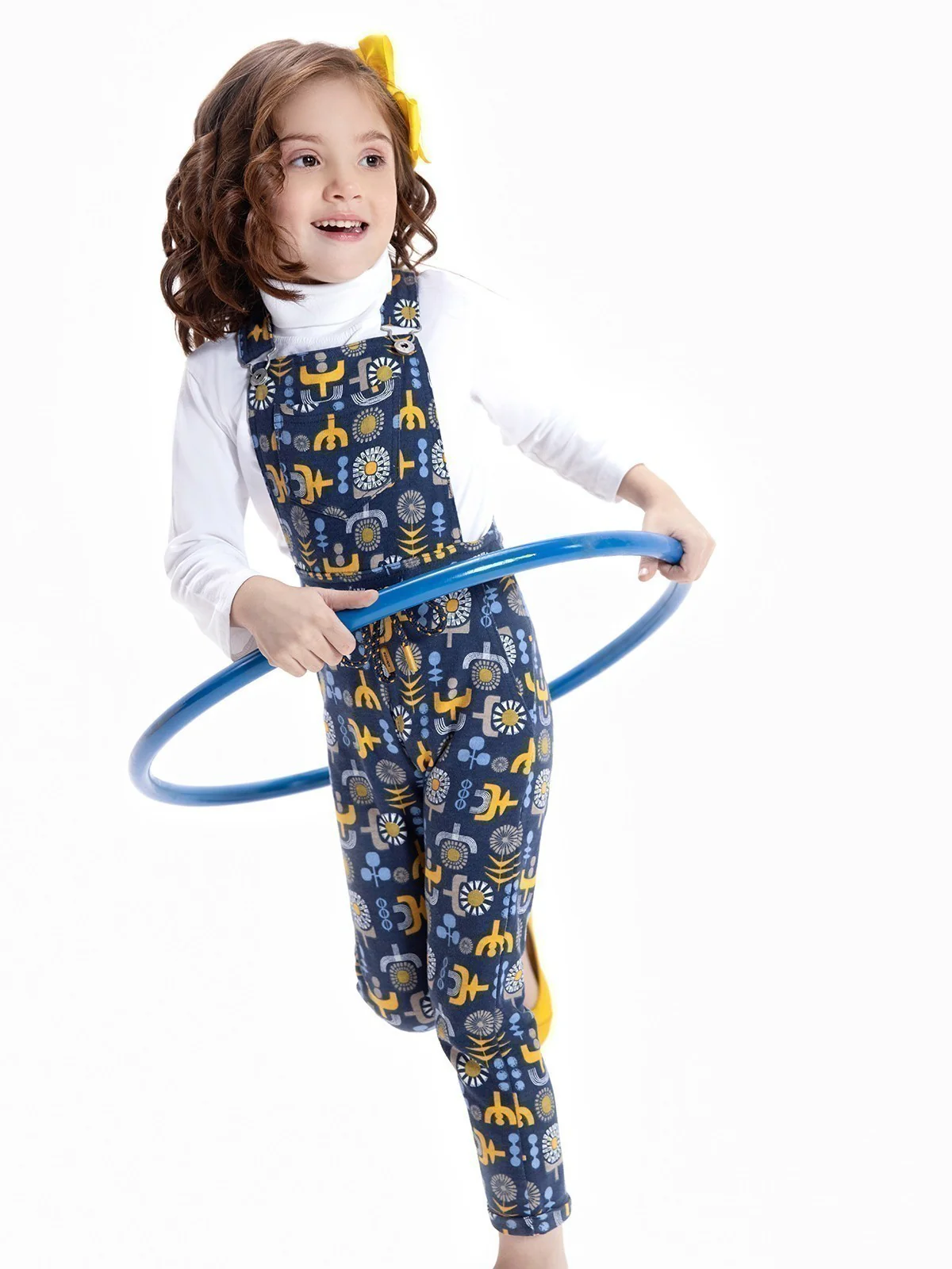 Girl's Blue Dungaree - EGTDK21-002 - Image 2