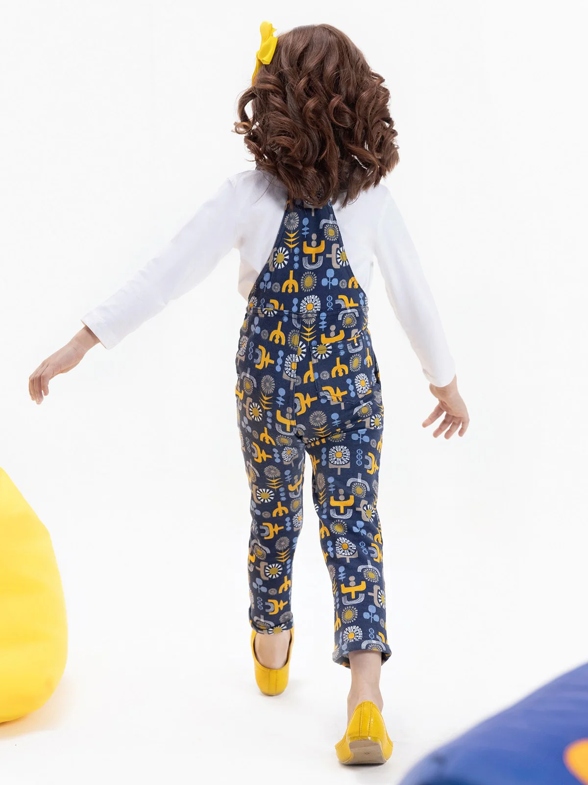 Girl's Blue Dungaree - EGTDK21-002 - Image 4