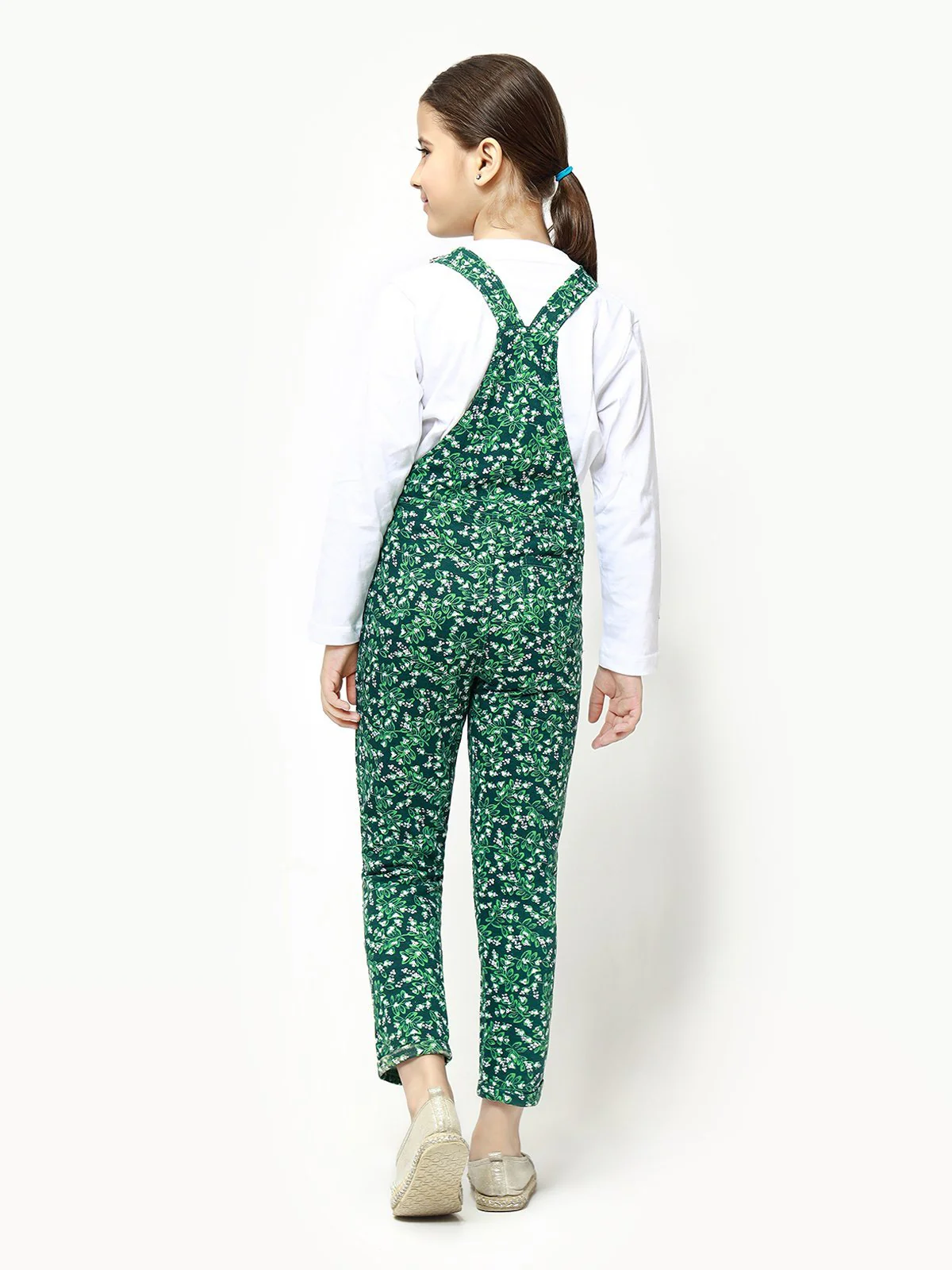 Girl's Green Dungaree - EGTDK22-006 - Image 5