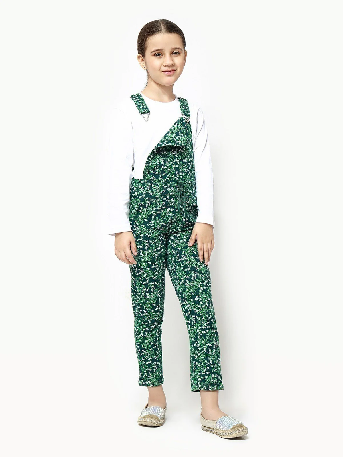 Girl's Green Dungaree - EGTDK22-006 - Image 7