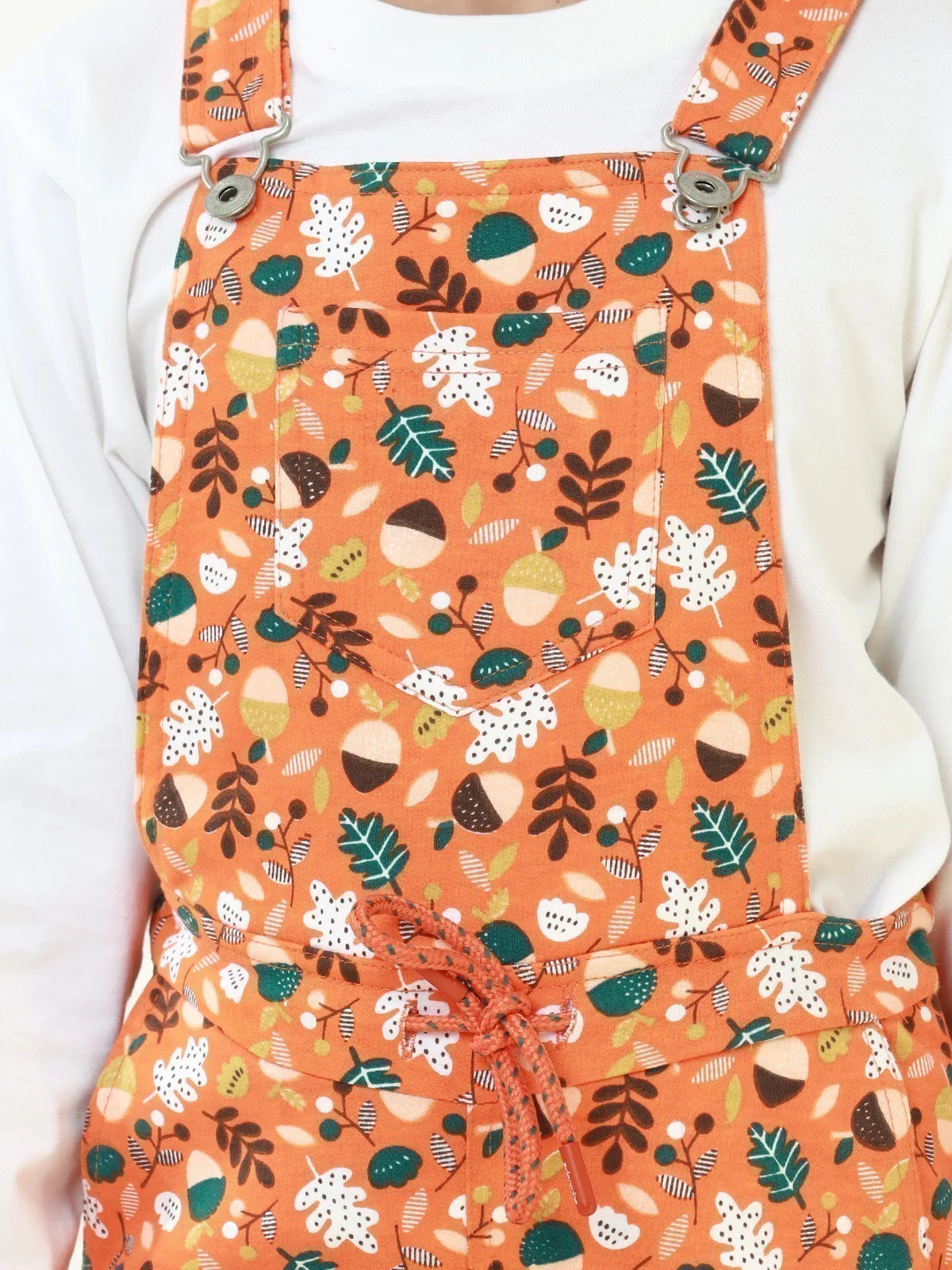 Girl's Orange Dungaree - EGTDK22-009 - Image 3