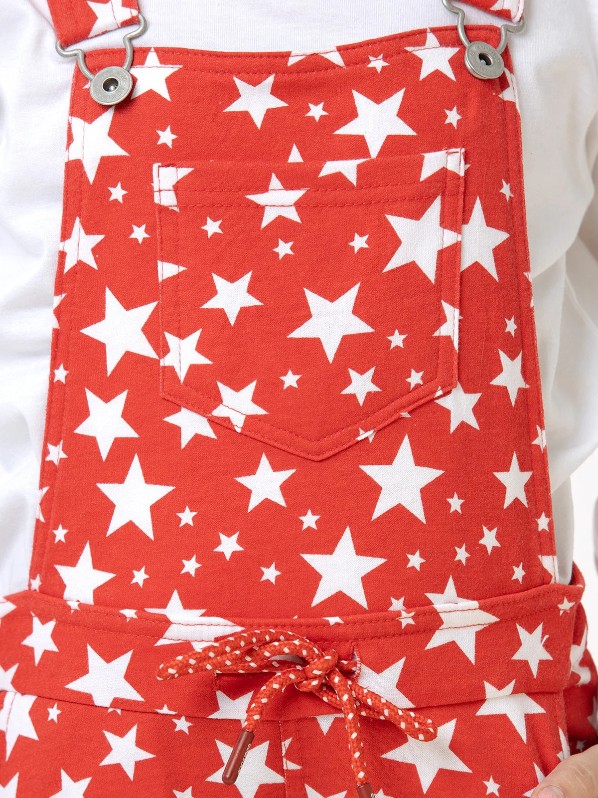 Girl's Red Dungaree - EGTDK22-010 - Image 5