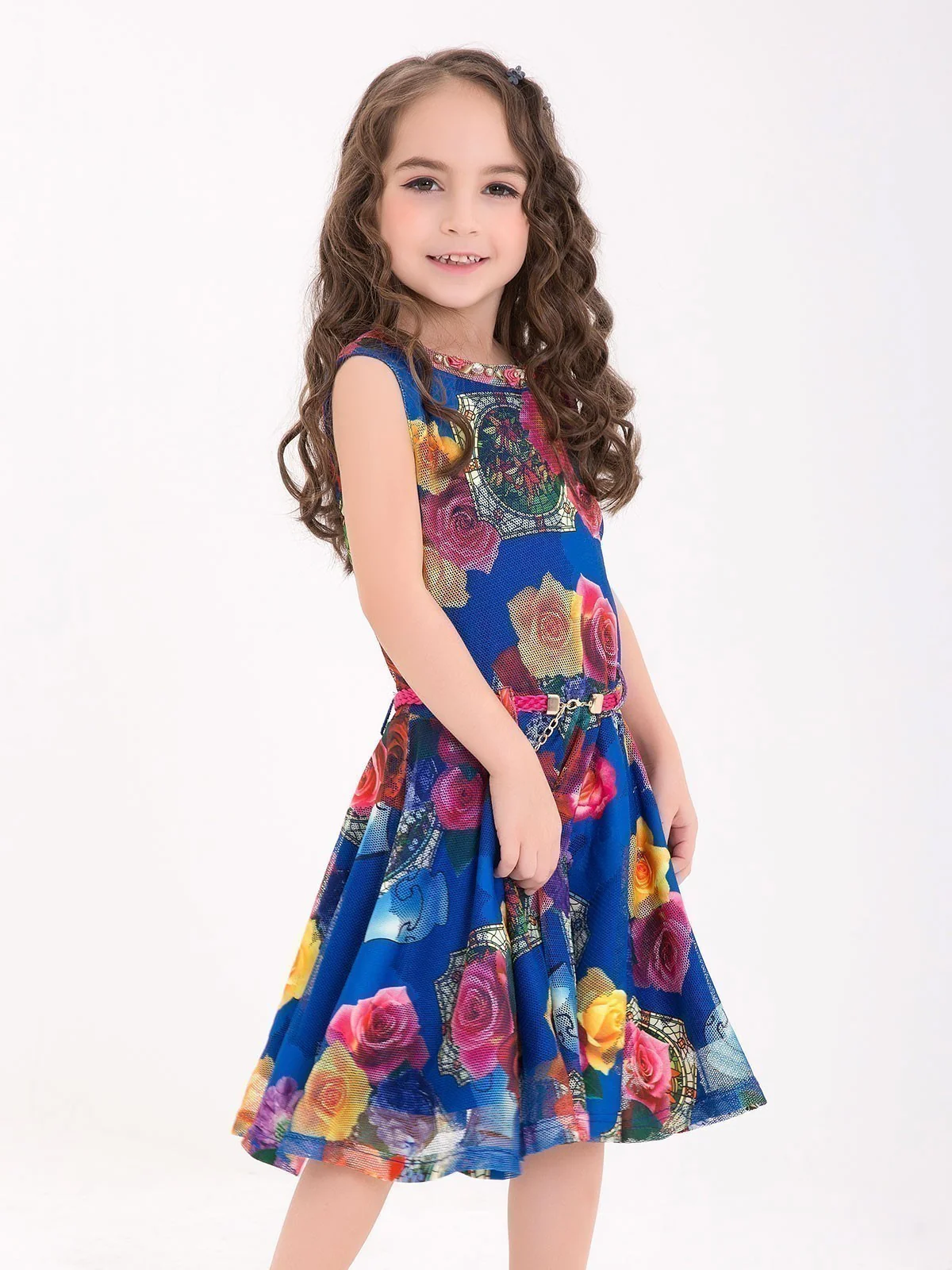 Girl's Royal Blue Frock - EGTF18S-0759 - Image 2