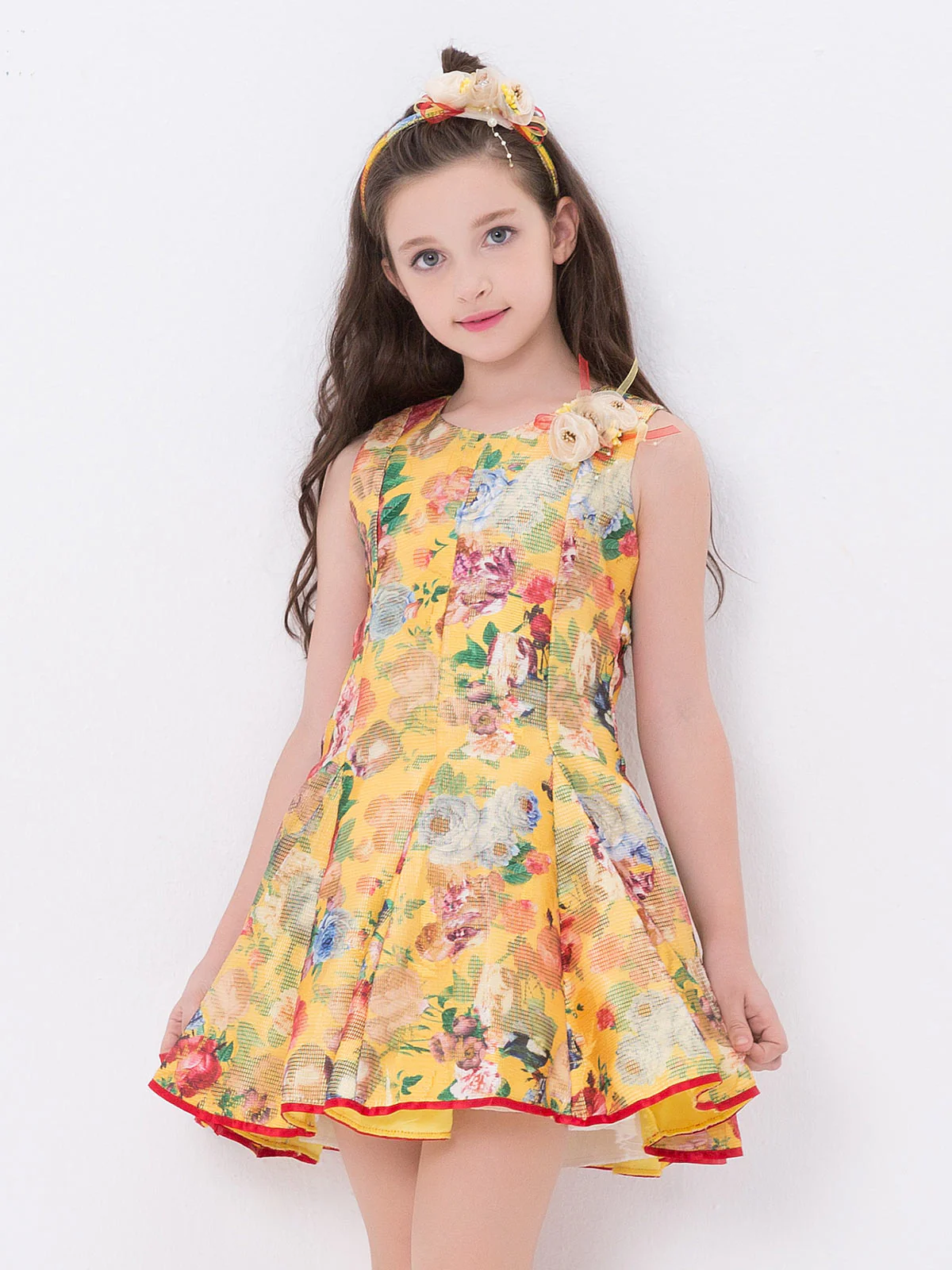 Girl's Yellow Frock - EGTF18S-0761 - Image 2