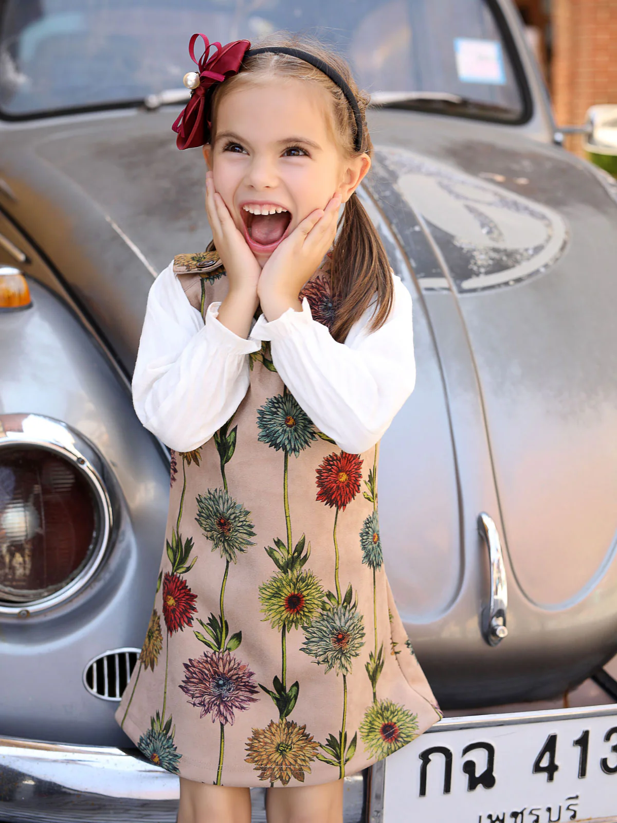 Girl's Coffee Frock - EGTF18W-0785 - Image 2
