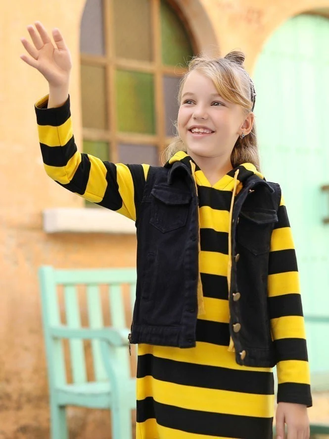 Girl's Yellow Frock - EGTF18W-0791 - Image 2