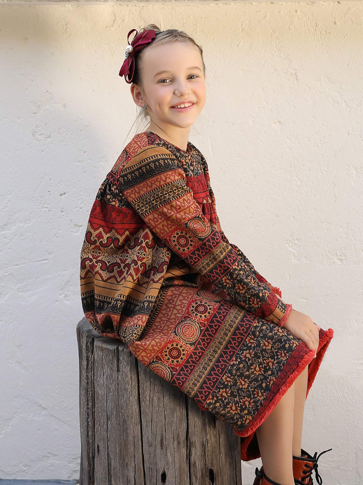 Girls Multi Frock - EGTF18W-0796 - Image 2