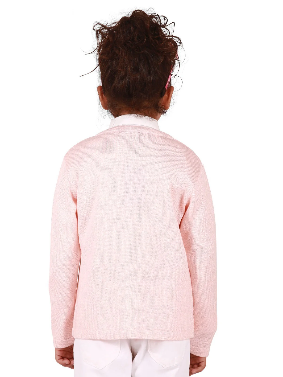 Girl's Light Peach Frock - EGTF19W-064 - Image 3
