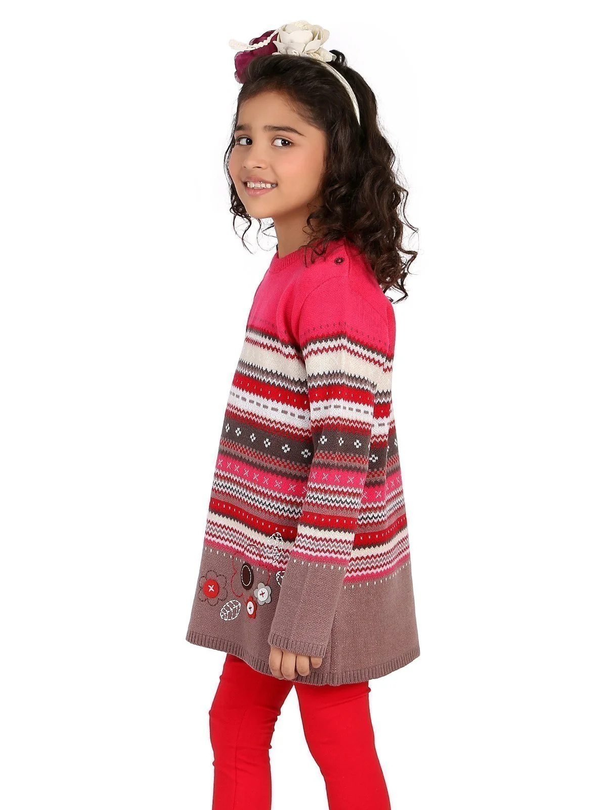 Girl's Pink Frock - EGTF19W-066 - Image 2