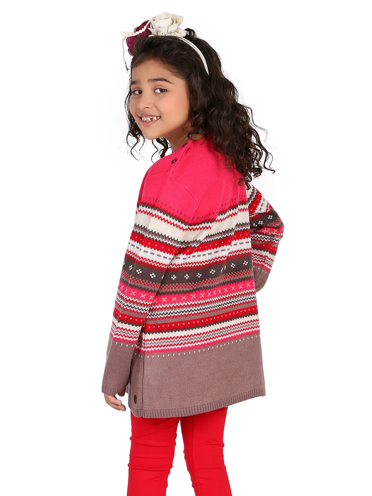 Girl's Pink Frock - EGTF19W-066 - Image 3
