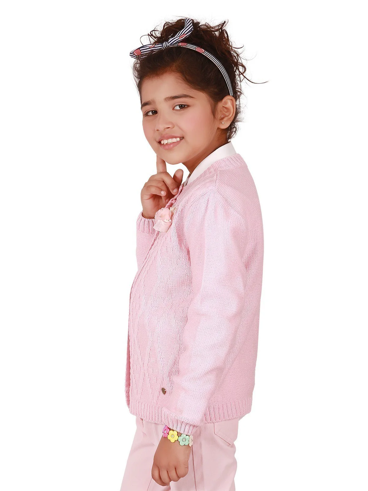 Girl's Soft Pink Frock - EGTF19W-068 - Image 2