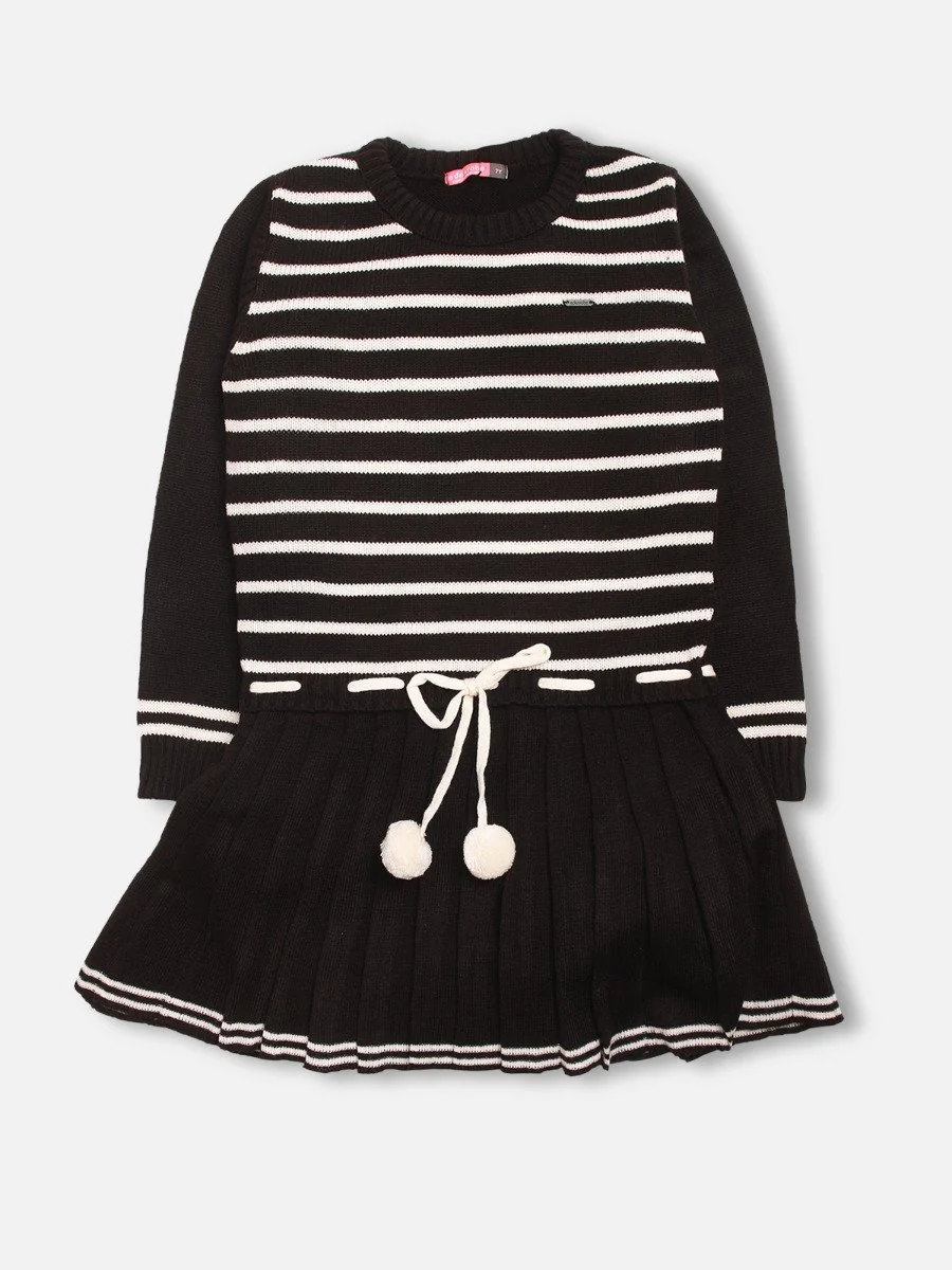 Girl's Black Frock - EGTF20W-002 - Image 2